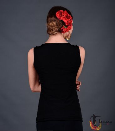 bodycamiseta flamenca mujer en stock - - Camiseta Tango con Lunares - Viscosa