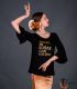 bodyt shirt flamenco femme sur demande - - T-shirt à volants OR - Soñar es bailar