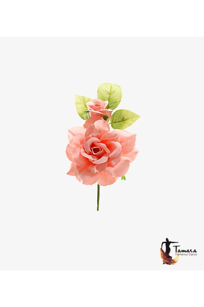 Flores de Flamenca modelo Flor Flamenca Cristina - 8 cm Coral