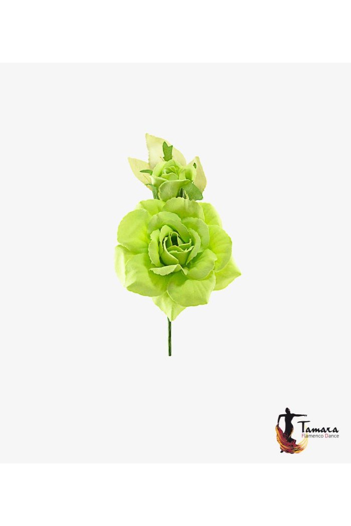 Flores de Flamenca modelo Flor Flamenca Cristina - 8 cm Coral