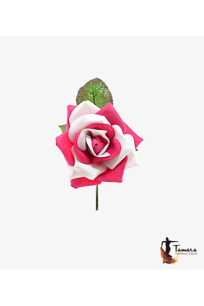 Fleurs de flamenco (pour cheveux) modèle Fleur Flamenca Bicolor - 10 cm Vert Andalousie