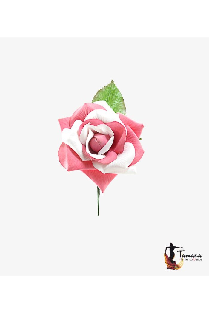 Fleurs de flamenco (pour cheveux) modèle Fleur Flamenca Bicolor - 10 cm Vert Andalousie