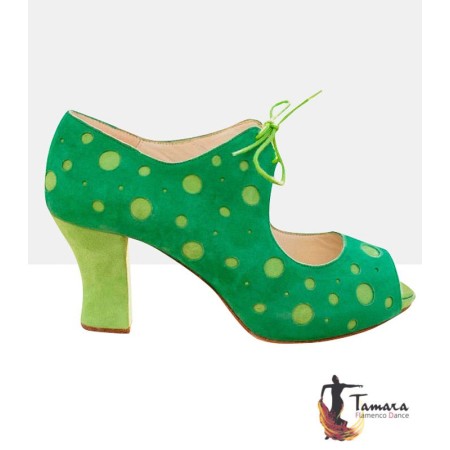 Zapatos flamencos de calle Begoña Cervera Begoña Cervera modelo Topos Plataforma Calle 