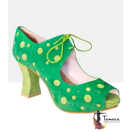 Zapatos flamencos de calle Begoña Cervera Begoña Cervera modelo Topos Plataforma Calle 