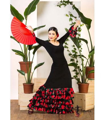 bodyt shirt flamenco woman by order - Maillots/Bodys/Camiseta/Top TAMARA Flamenco - Granada - Viscose