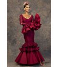 Robe de flamenca Copla Bordeaux