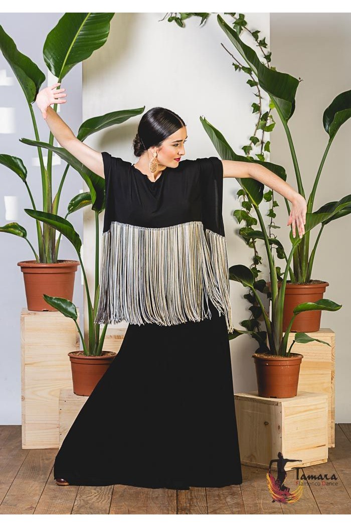 Jupes flamenco FEMME modèle Jupe flamenco Jupe Leonor - Tricot élastique 