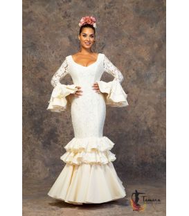 woman flamenco dresses 2019 - Aires de Feria - Flamenca dress Copla Ivory
