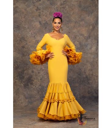 robes de flamenco 2019 pour femme - Aires de Feria - Robe de flamenca Verso moutarde