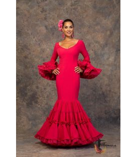 trajes de flamenca 2019 mujer - Aires de Feria - Traje de gitana Verso Fuxia