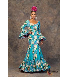 woman flamenco dresses 2019 - Aires de Feria - Flamenca dress Fragancia Turquoise
