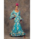 Flamenca dress Fragancia Turquoise