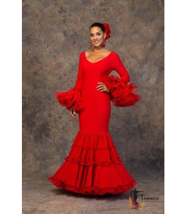 trajes de flamenca 2019 mujer - Aires de Feria - Traje de gitana Verso Rojo