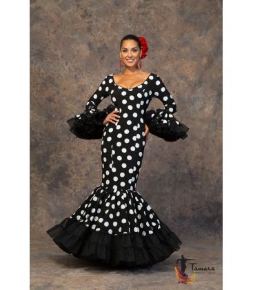 trajes de flamenca 2019 mujer - Aires de Feria - Vestido de gitana Revuelo Negro