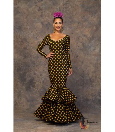 trajes de flamenca 2019 mujer - Aires de Feria - Vestido de flamenca Antojo Amarillo