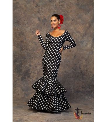 trajes de flamenca 2019 mujer - Aires de Feria - Vestido de flamenca Antojo Negro