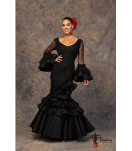woman flamenco dresses 2019 - Aires de Feria - Flamenca dress Macarena Black