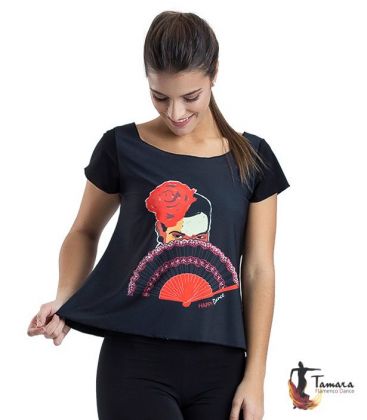 bodycamiseta flamenca mujer en stock - - Camiseta flamenca - Diseño 14 Mangas