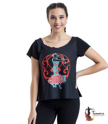 bodyt shirt flamenco woman by order - - T-shirt flamenca - Desing 20 Sleeves