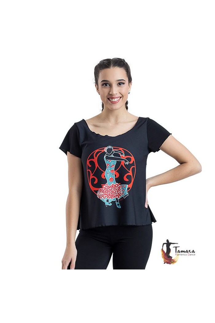  Body/Camiseta flamenca MUJER model T-shirt flamenca - Desing 20 Sleeves 