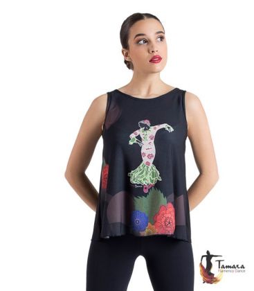 bodycamiseta flamenca mujer en stock - - T-shirt flamenca - Desing 17