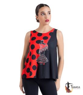 maillots bodys y tops de flamenco de mujer - - Camiseta flamenca - Diseño 12
