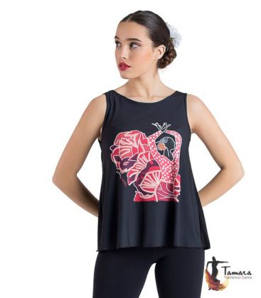 bodycamiseta flamenca mujer en stock - - T-shirt flamenca - Desing 19