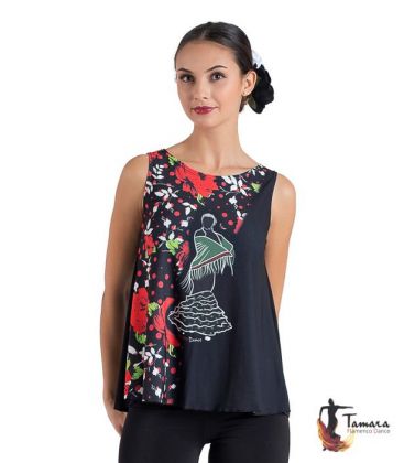 bodycamiseta flamenca mujer en stock - - T-shirt flamenca - Desing 23
