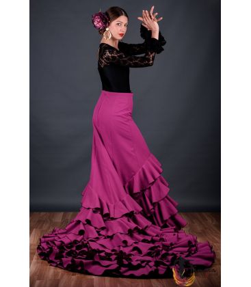robe longue batas de cola - Faldas de flamenco a medida / Custom flamenco skirts - Bata de cola - Professional 5 volants