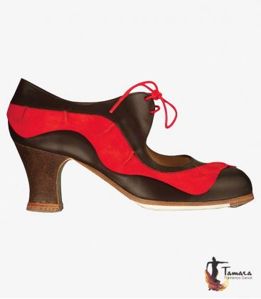 chaussures professionelles de flamenco pour femme - Begoña Cervera - Volante Cordonera - Personnalisable