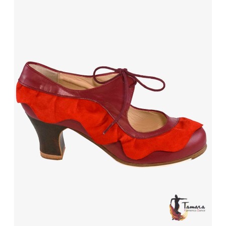 Chaussures professionnelles de flamenco Begoña Cervera modèle Chaussures de flamenco Volante Cordonera