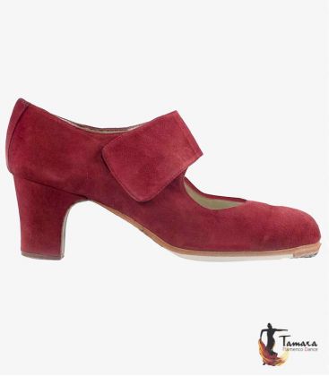 chaussures professionelles de flamenco pour femme - Begoña Cervera - Velcro - Begoña Cervera suède peau
