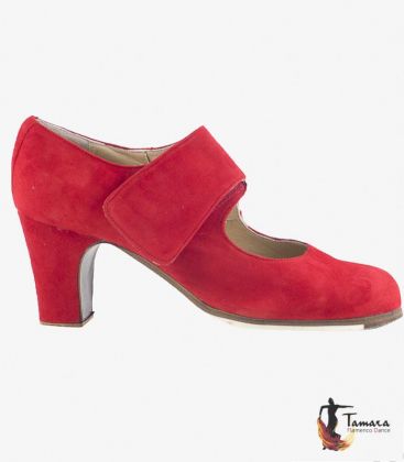 chaussures professionelles de flamenco pour femme - Begoña Cervera - Velcro - Begoña Cervera suède peau