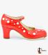 chaussures professionelles de flamenco pour femme - Begoña Cervera - Topos - Chaussure de flamenco professionnelle Begoña Cervera