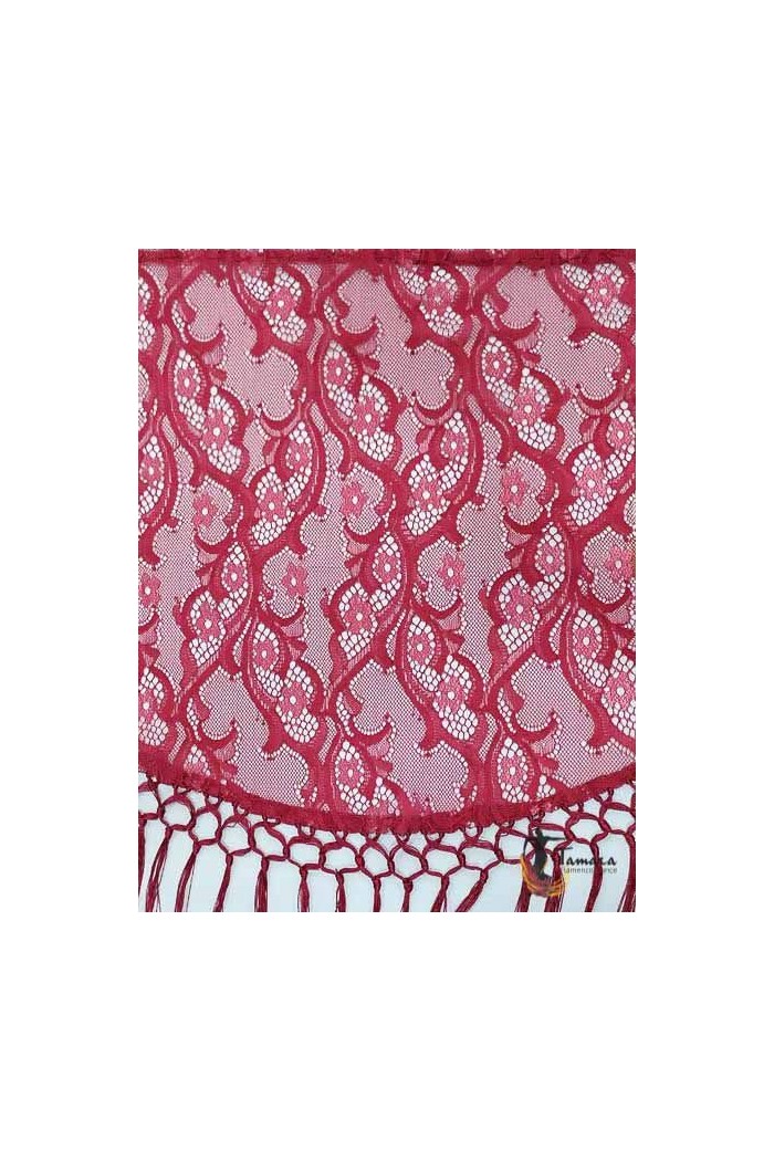 Châle foire uni/imprimé/lacé modèle Châle Femme - Dentelle Bleu canard