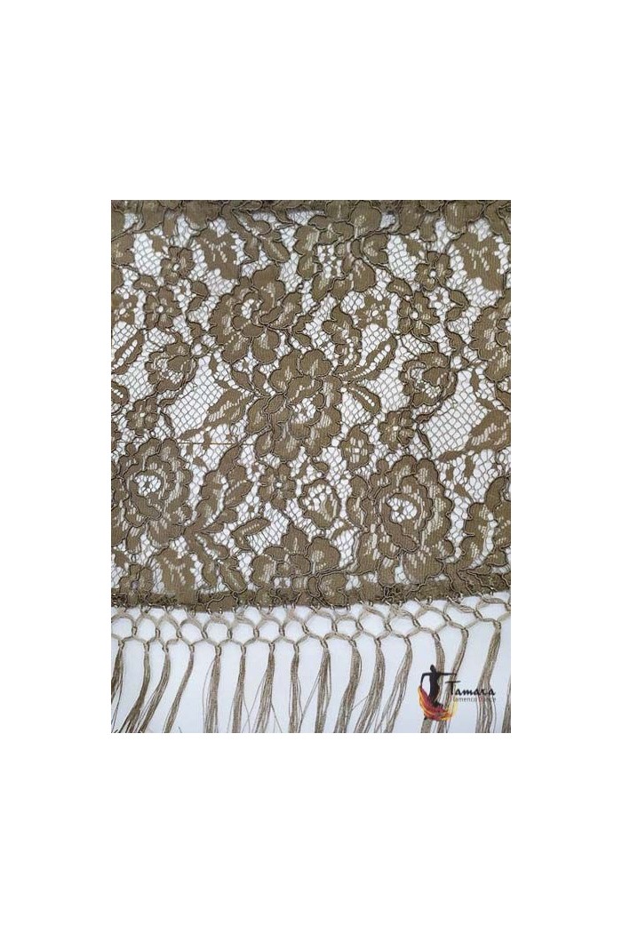 Châle foire uni/imprimé/lacé modèle Châle Femme - Dentelle Bleu canard