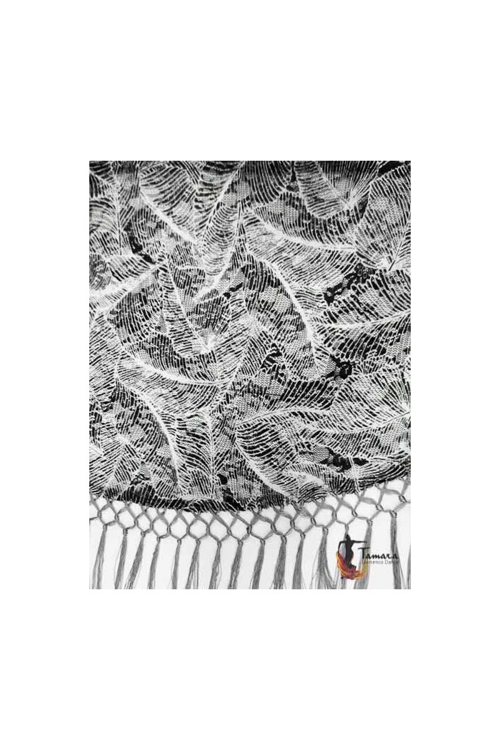 Châle foire uni/imprimé/lacé modèle Châle Femme - Dentelle Bleu canard