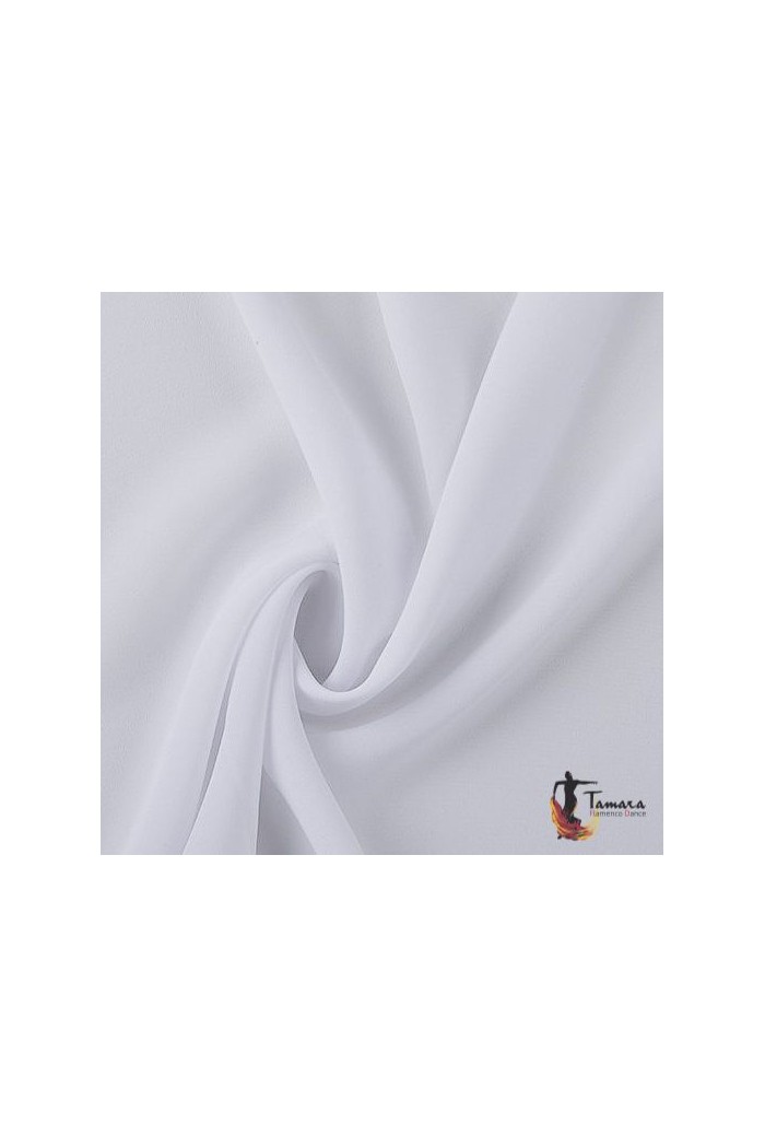 Châle foire uni/imprimé/lacé modèle Châle enfant - Crêpe (55-60 cm) Blanc