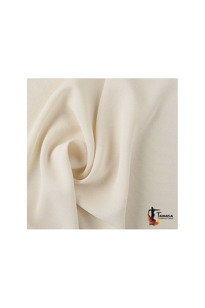 Mantoncillo feria liso/estampado/encaje modelo Mantoncillo niña - Crep (55-60 cm) Beige