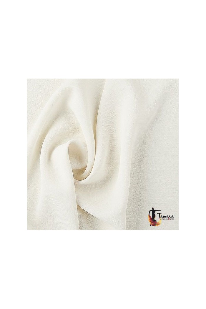 Mantoncillo feria liso/estampado/encaje modelo Mantoncillo niña - Crep (65-70 cm) Marfil