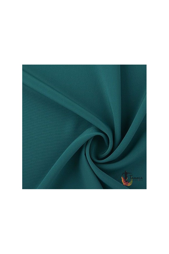 Châle foire uni/imprimé/lacé modèle Châle dame - Crêpe Bleu canard