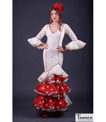 trajes de flamenca en stock envío inmediato - Vestido de flamenca TAMARA Flamenco - Talla 44 - Cabales Rojo (Igual foto)