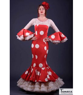 flamenco dresses in stock immediate shipment - Vestido de flamenca TAMARA Flamenco - Size 40 - Jade Polka dots (Same photo)