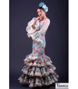 trajes de flamenca en stock envío inmediato - Vestido de flamenca TAMARA Flamenco - Talla 44 - Euforia Estampado (Igual foto)