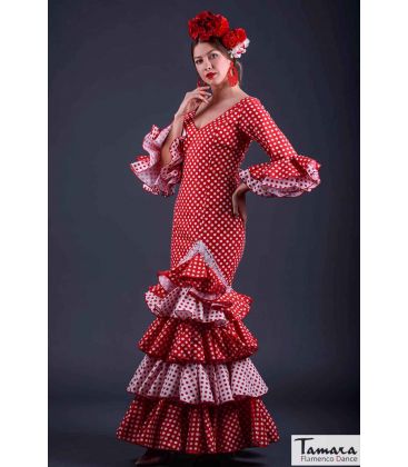 trajes de flamenca en stock envío inmediato - Vestido de flamenca TAMARA Flamenco - Talla 38 - Alegria Rojo ( Igual foto)