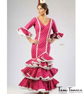 trajes de flamenca en stock envío inmediato - Vestido de flamenca TAMARA Flamenco - Talla 42 - Roce Fuxia (Igual foto)