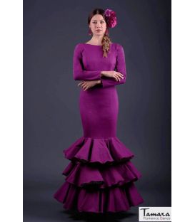 trajes de flamenca mujer en stock envío inmediato - Roal - Talla 40 - Silvia Bordado Cardenal (Igual foto)