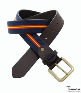 cinturones camperos - - Cinturon Bandera de España Unisex - Diseño 3
