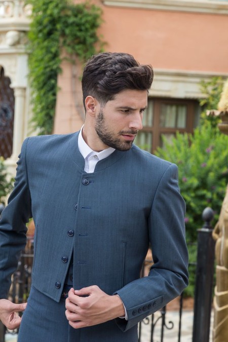 Combinaison Andalouse Adulte (Unisexe) - SUR DEMANDE modèle Laine d'alpaga Andalousie costume - Homme Marino 01 - Alpaca Lana