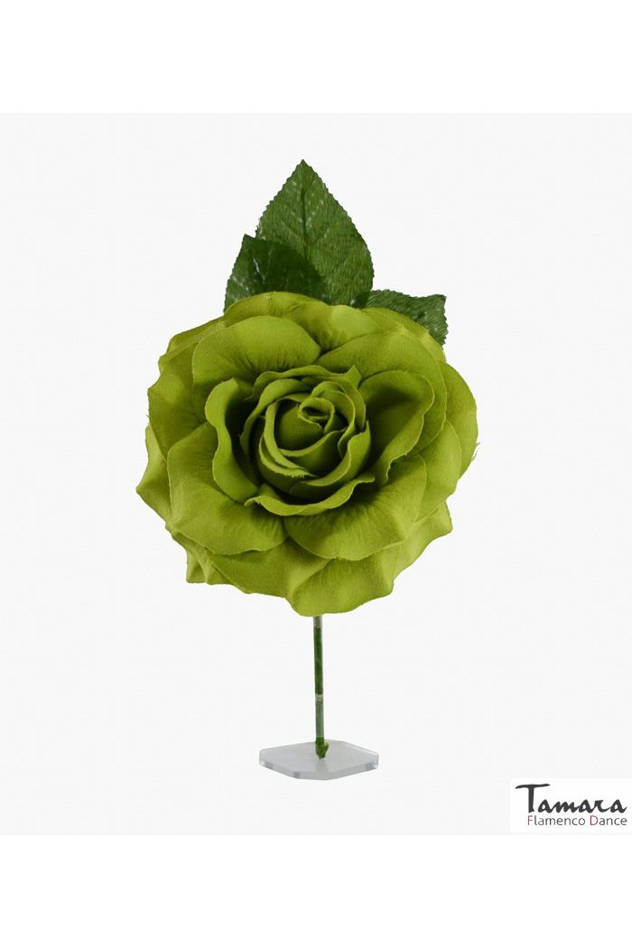 Fleurs de flamenco (pour cheveux) modèle flamenco Fleur Palma - 14 cm Kaki